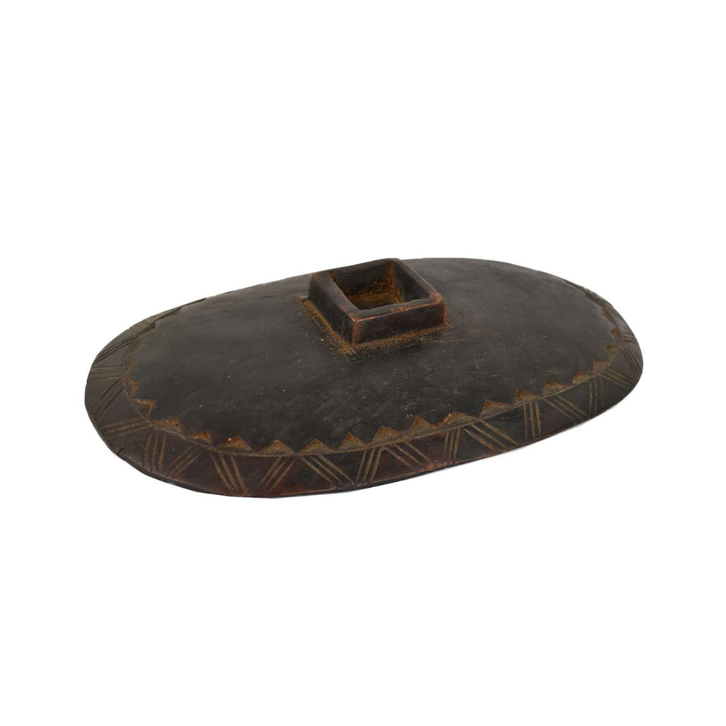 Bamana Wood Container Lid Divination Mali