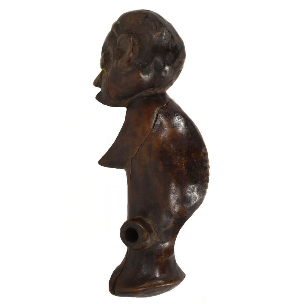 Chokwe Figural Whistle Flute Congo