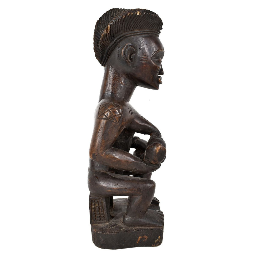 Chokwe Figure Mother and Child Congo