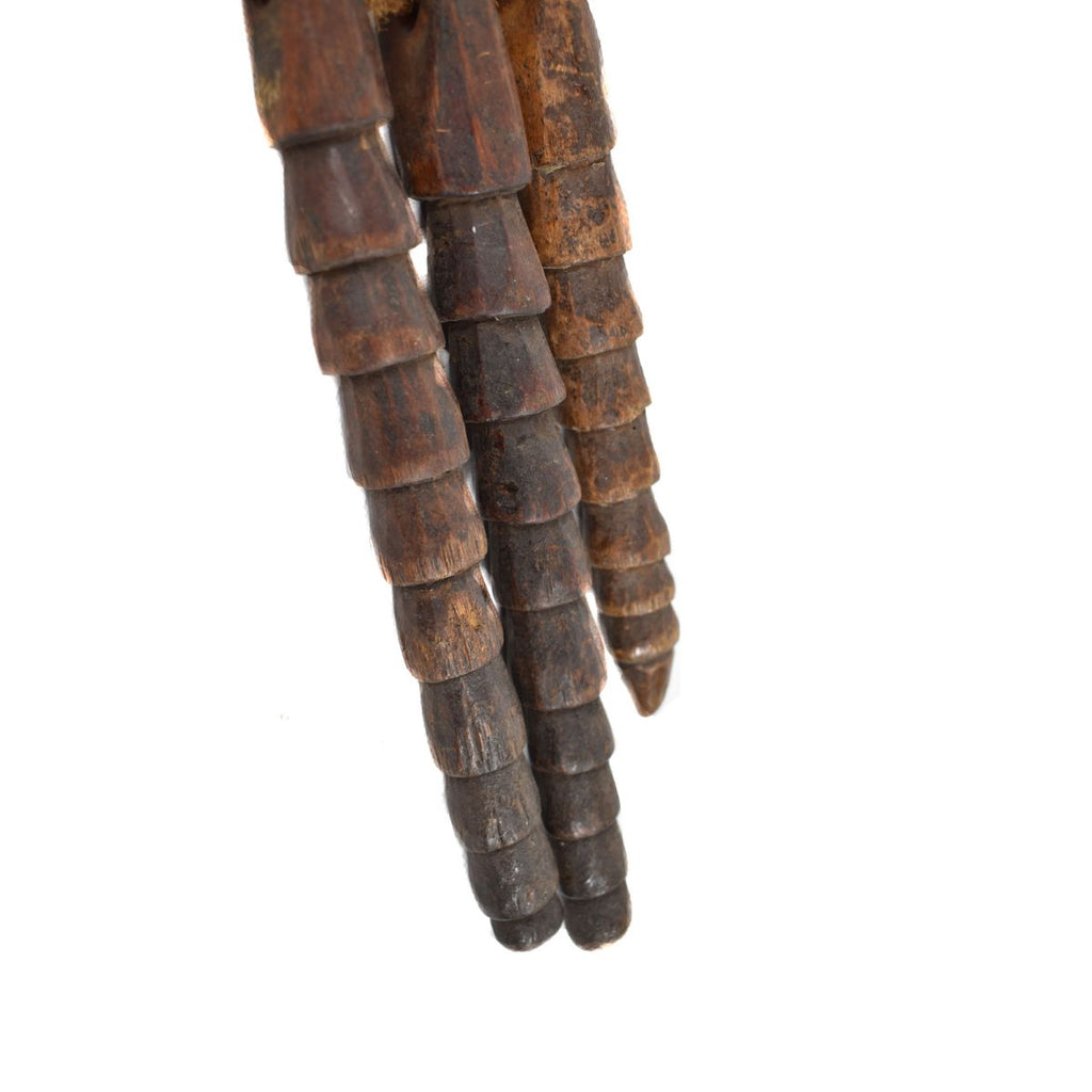 Dogon Wood Phallic Pendant Necklace Mali