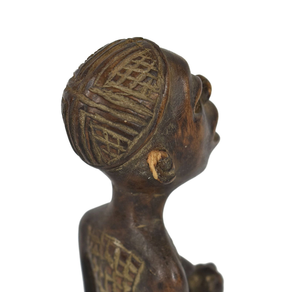 Bakongo Villi Kneeling Miniature Figure 6.5 inch Congo JK Brown Collection