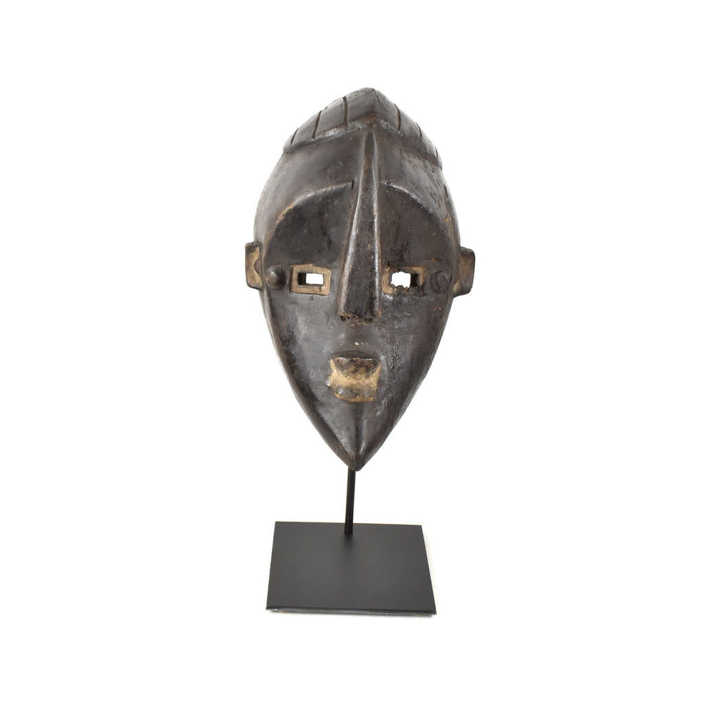 Kwele Mask on Custom Stand Gabon