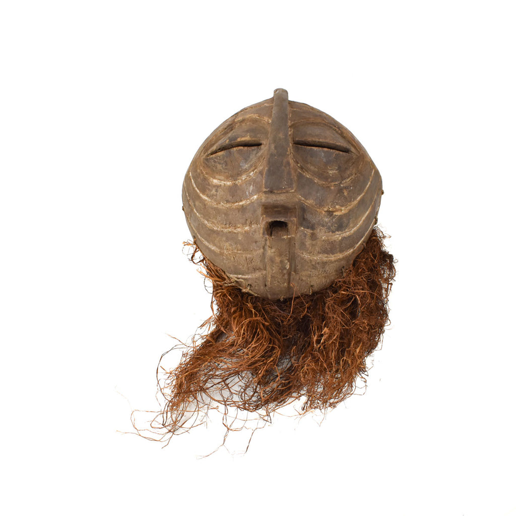 Songye Female Kifwebe Mask with Beard Congo