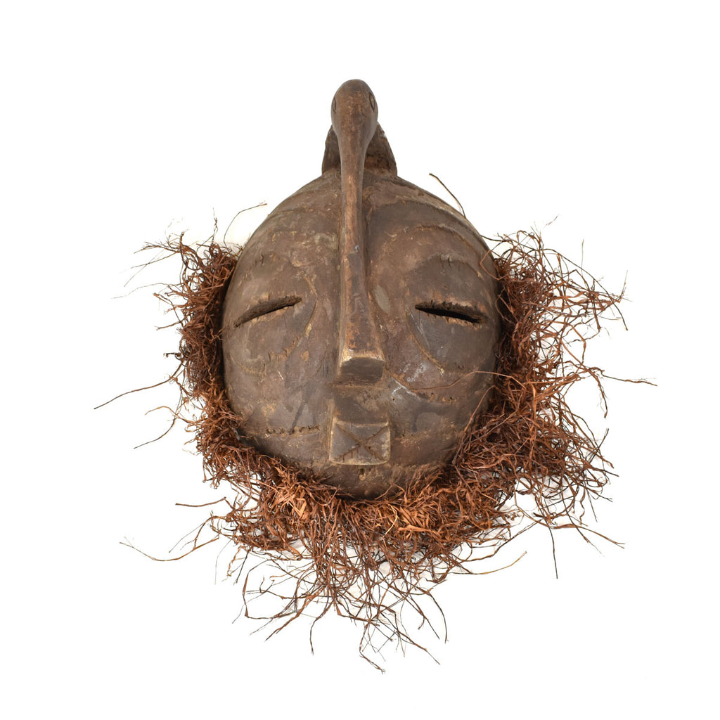 Songye Female Kifwebe Mask with Beard Congo