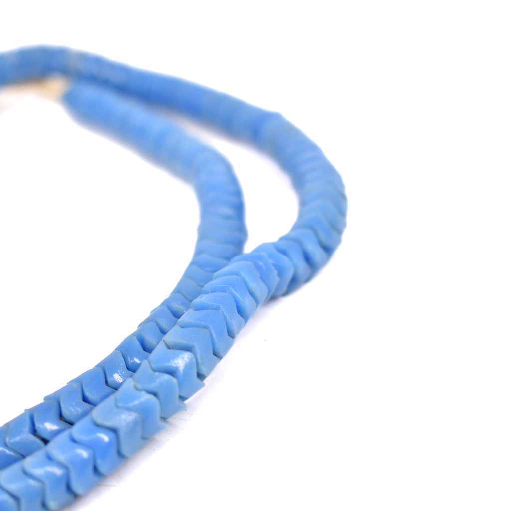 Blue Snake Interlocking Trade Beads