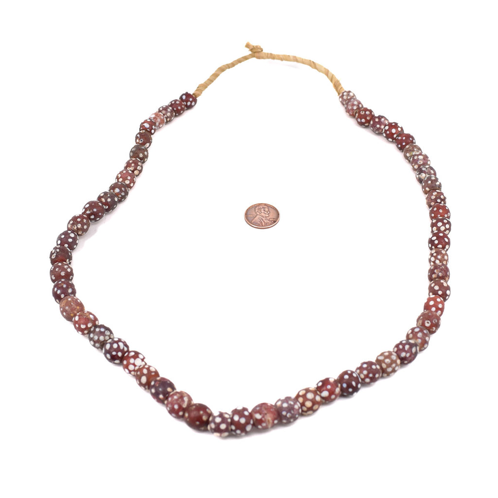 Red Skunk Venetian Trade Beads