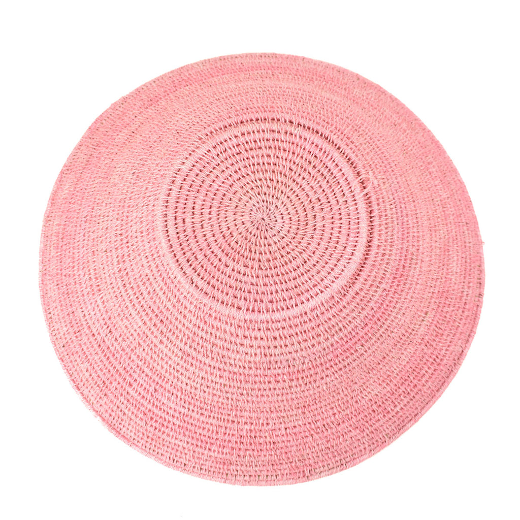 Pink Agave Sisal Handwoven Basket Eswatini