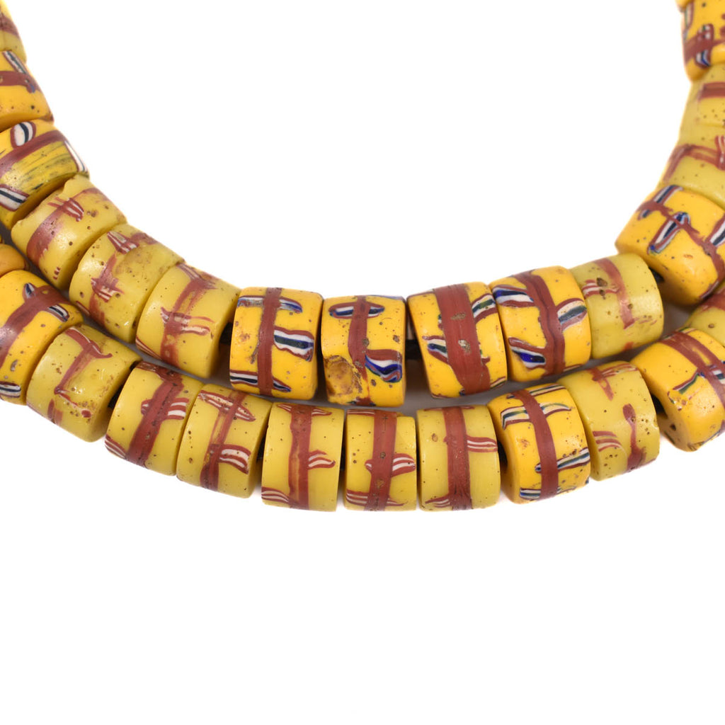 Yellow Venetian Trade Beads Ericson Collection