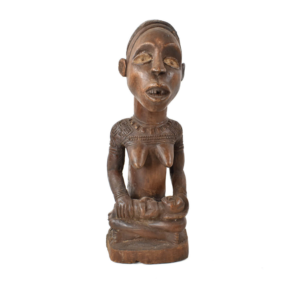Kongo Maternity Figure on Base Congo Pearson Collection