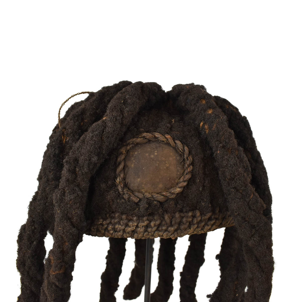Bamileke Woven Hat with Hair Cameroon