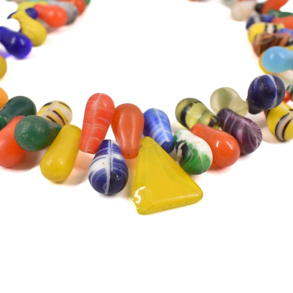 Collier De Perles En Cornaline De Mauritanie - Collection Sidley - Longueur 42 Pouces - Vintage Début 1900