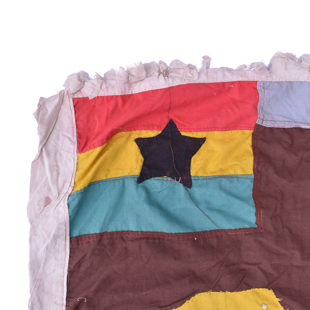 Asafo Flag Frankaa with Appliqué Ghana 52x32 Inch