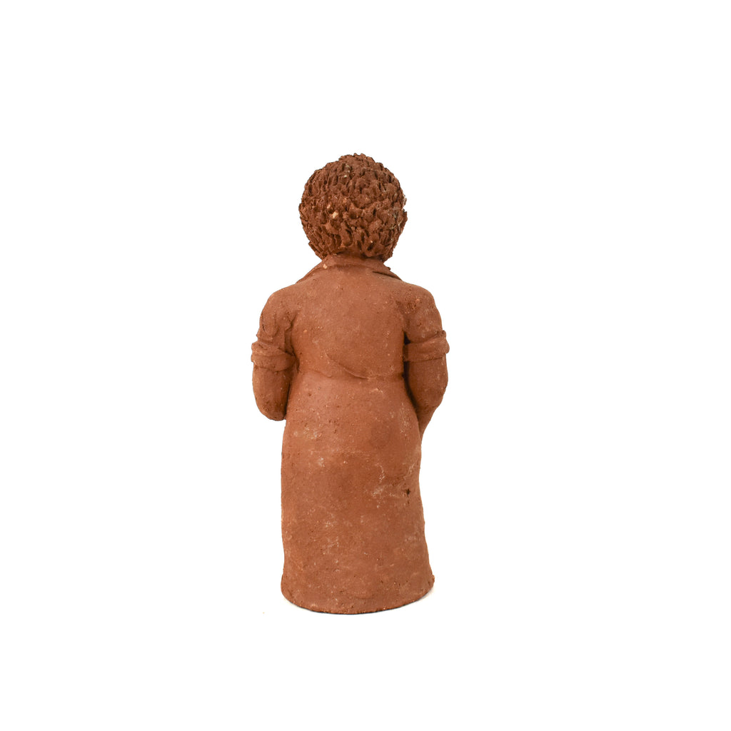 Clay Figure of Woman Carrying Fish Malawi