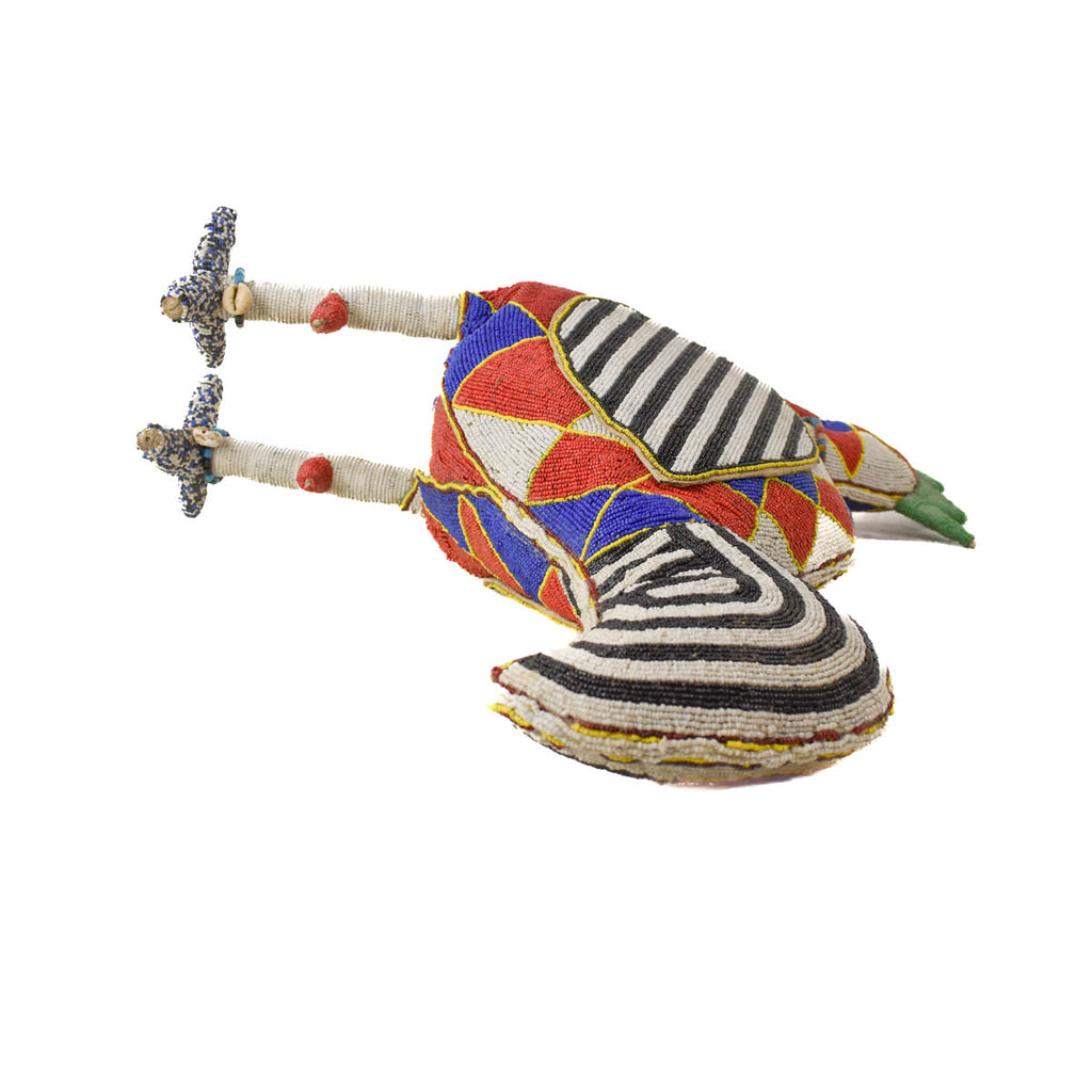 Yoruba Beaded Rooster Nigeria Sidley Collection