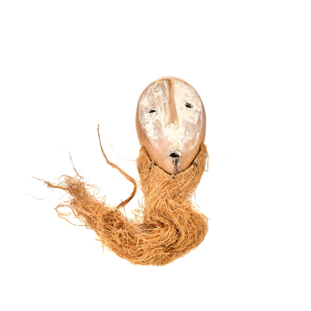 Lega Mask with Raffia Beard Congo
