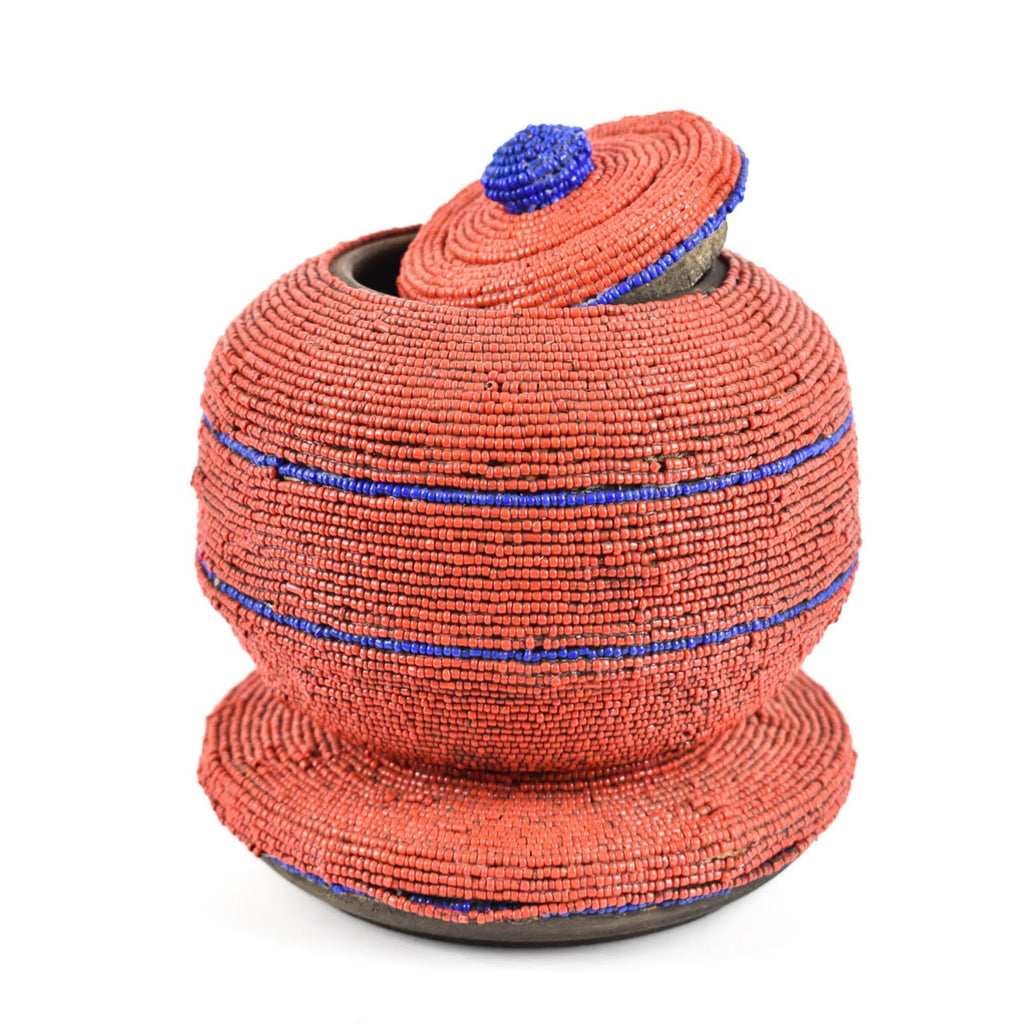 Luba Beaded Vase Congo