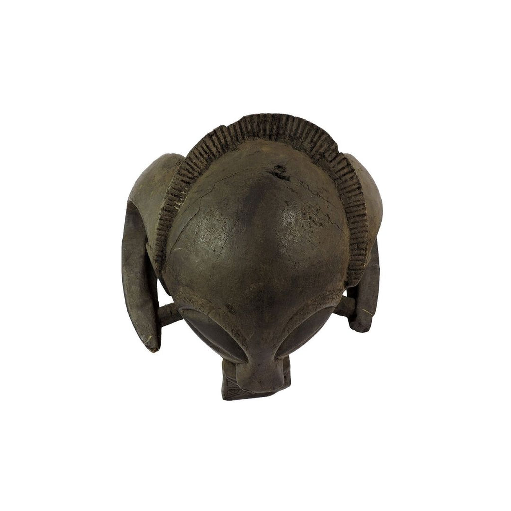 Luba Helmet Mask Ram Horns Custom Base Congo