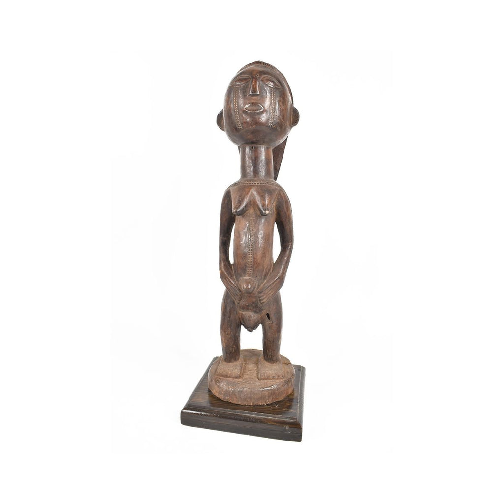 Tabwa Female Figure on Custom Base Congo