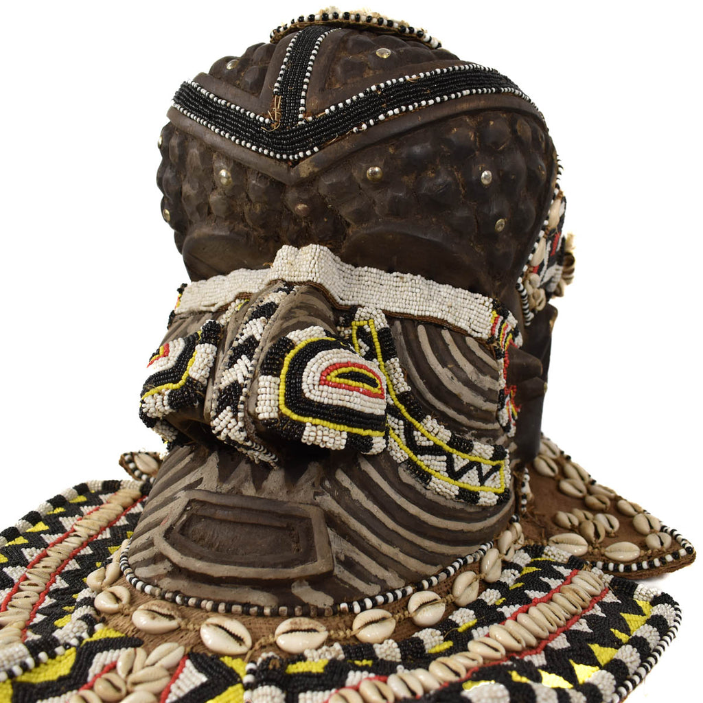 Kuba Beadwork African Helmet