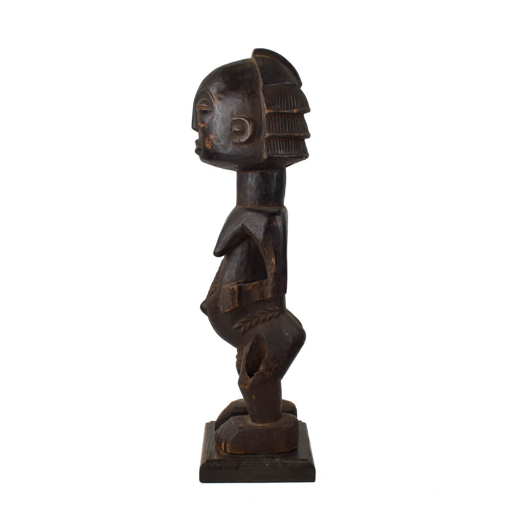 African Luba Figure Side View
