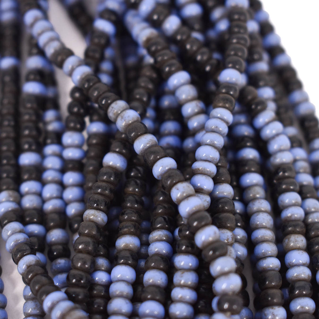 Blue and Black Beaded Necklace