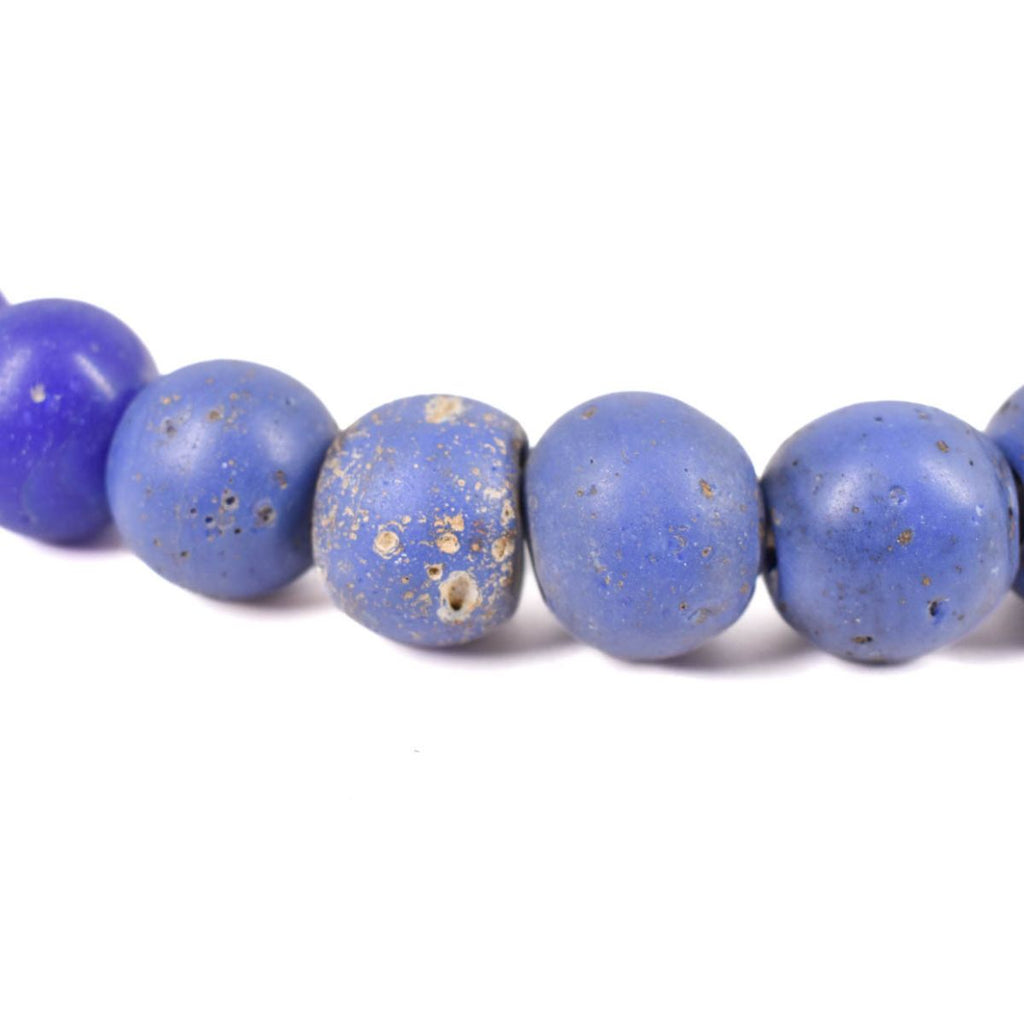 Blue Round Bohemian Trade Beads Sidley Collection