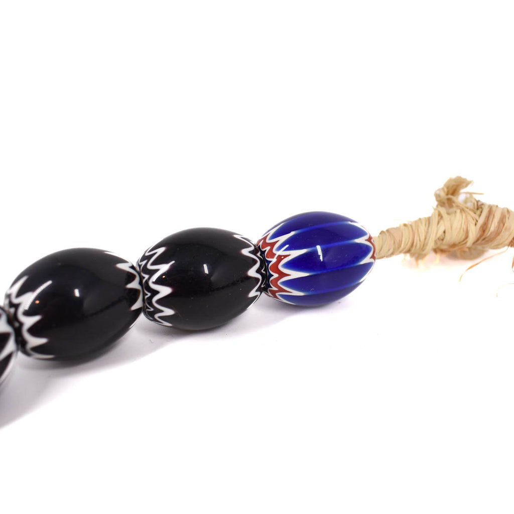 Black Chevron Beads