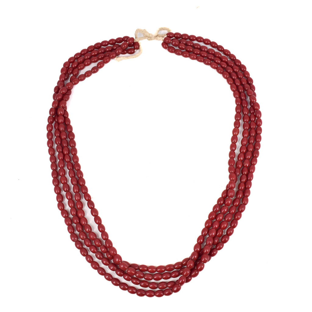 Red Beaded Tamba Necklace
