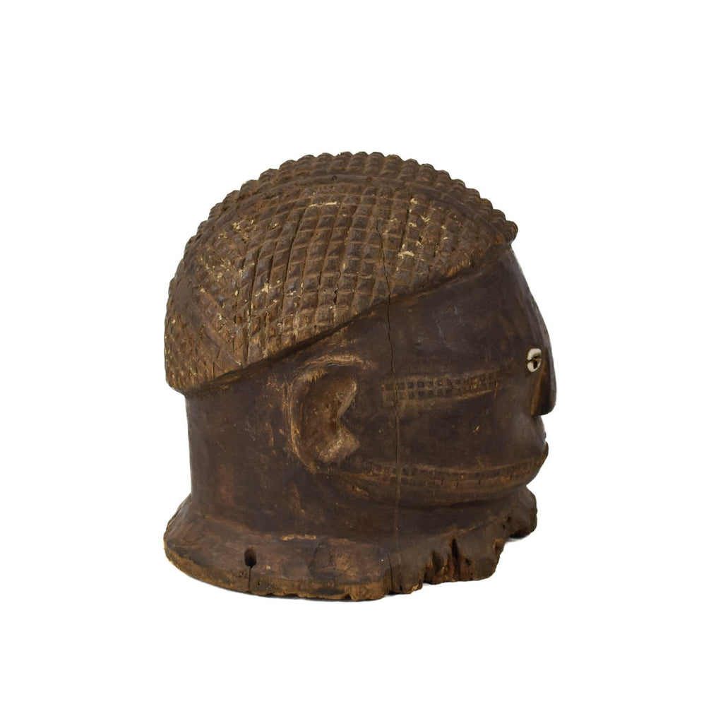 Tabwa African Mask Side View