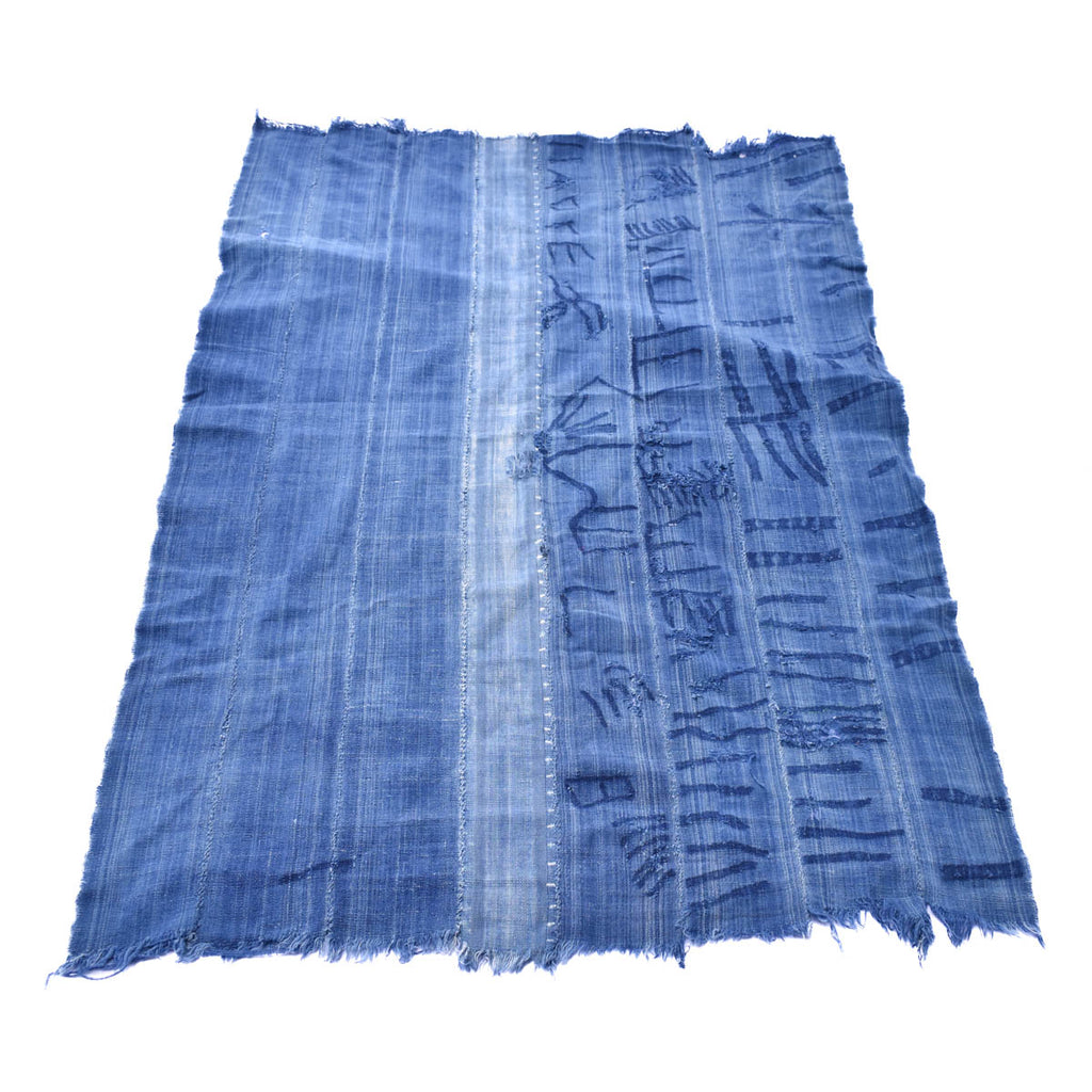 Indigo Textile Dogon or Mossi 49x35 Inch