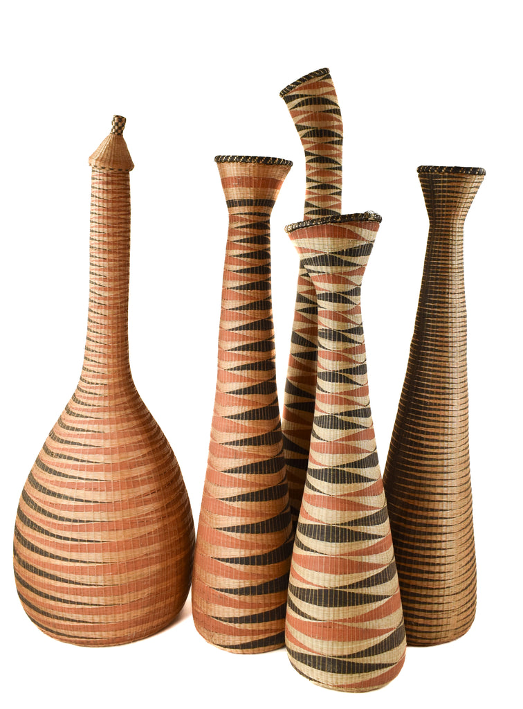 The Splendor of the Tutsi Wedding Basket Vase from Rwanda