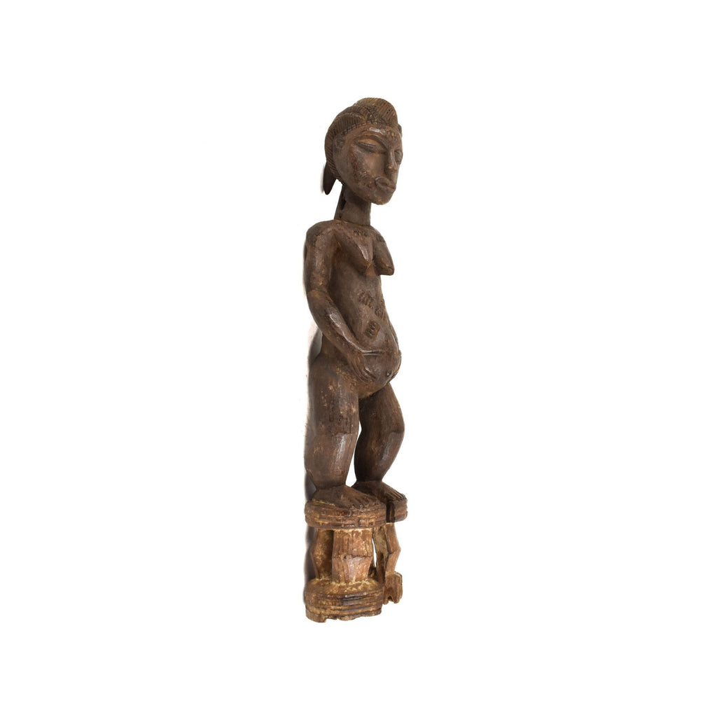 Baule Female Maternity Figure Côte d'Ivoire