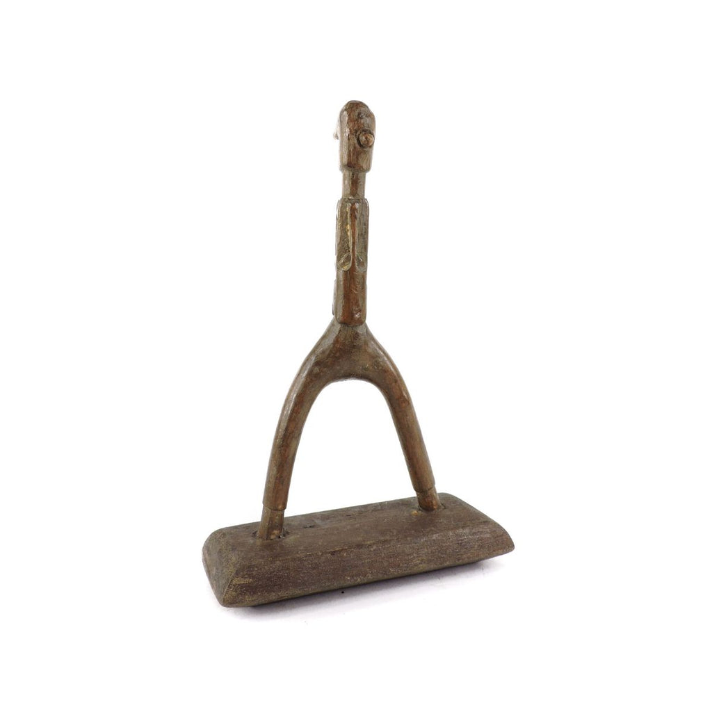 Baule Figural Heddle Pulley Côte d'Ivoire