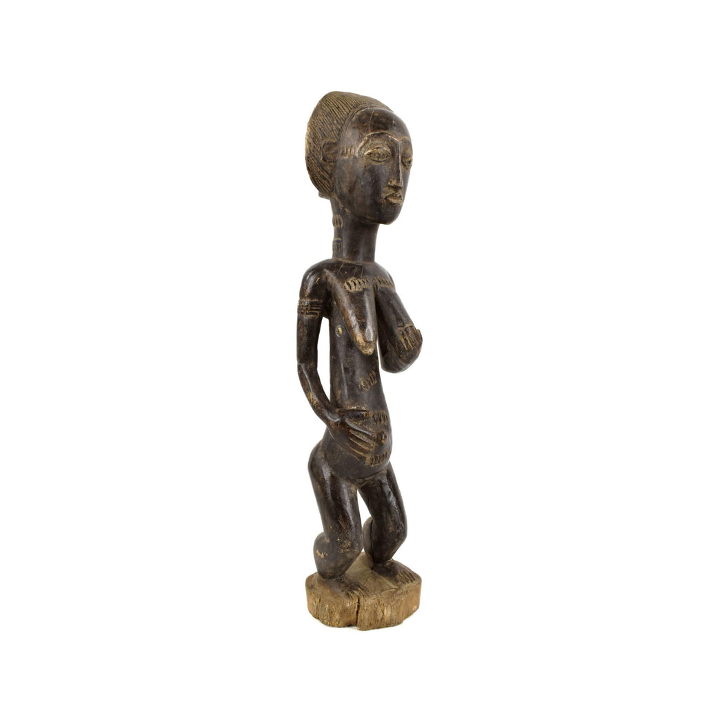 Baule Standing Maternity Figure Côte d'Ivoire