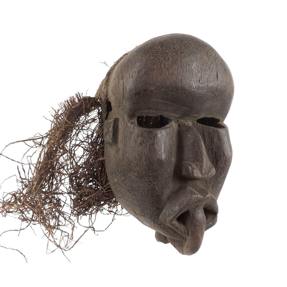 Dan Deangle Mask with Raffia Liberia