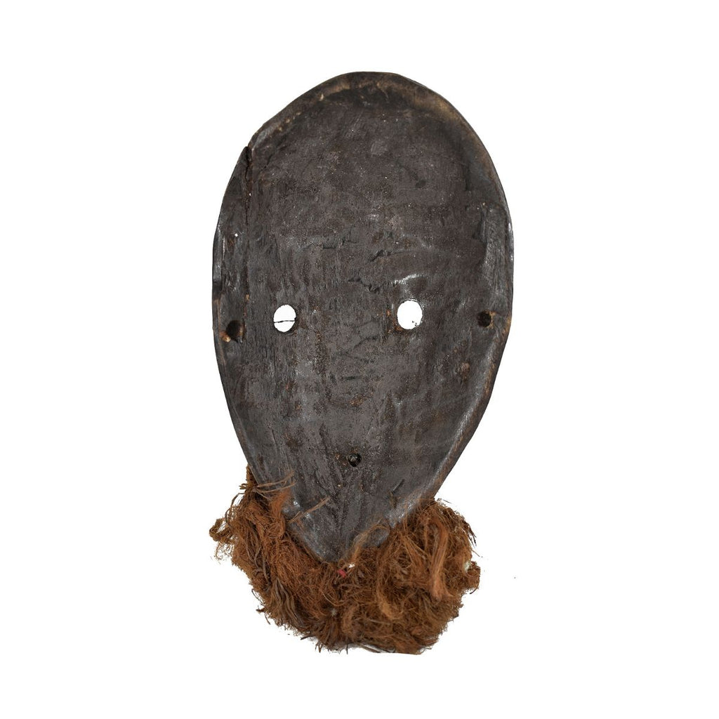 Dan Passport Mask with Beard on Custom Stand Côte d'Ivoire