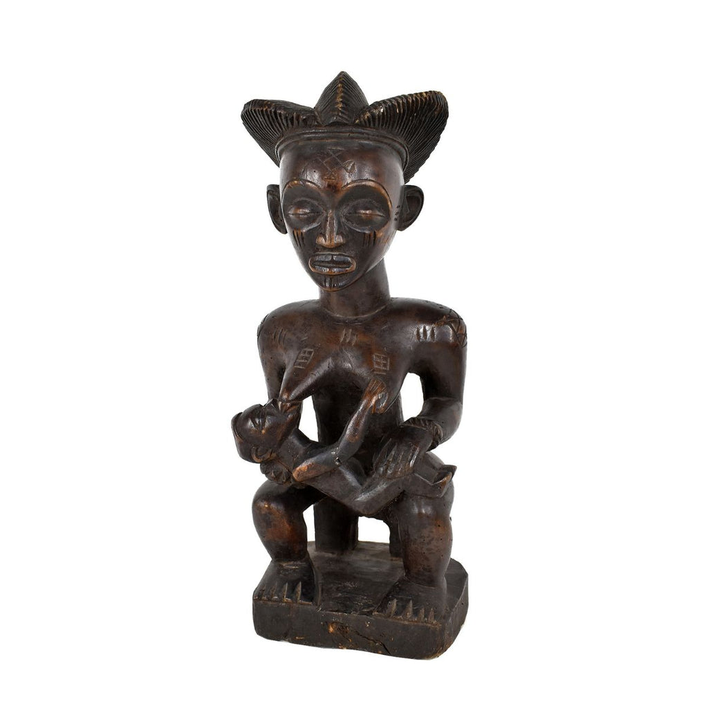 Chokwe Figure Mother and Child Congo