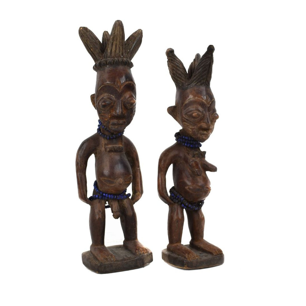 Yoruba Ibeji Pair of Twin Figures Nigeria