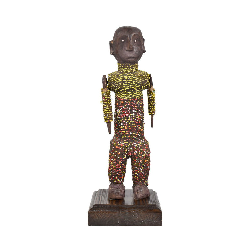 Nyamwezi Beaded Doll on Custom Base Tanzania