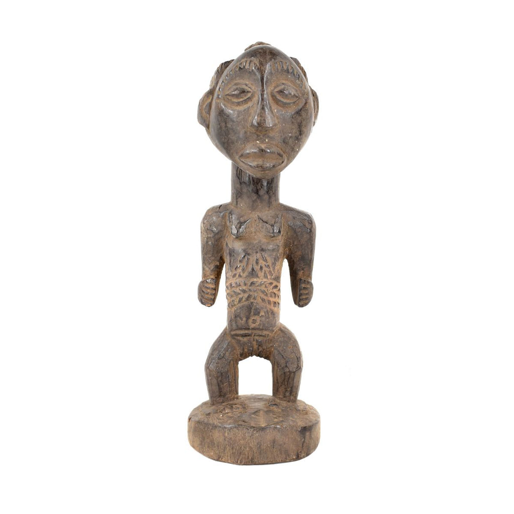 Hemba Standing Female Miniature Figure 12.5 Inch Congo