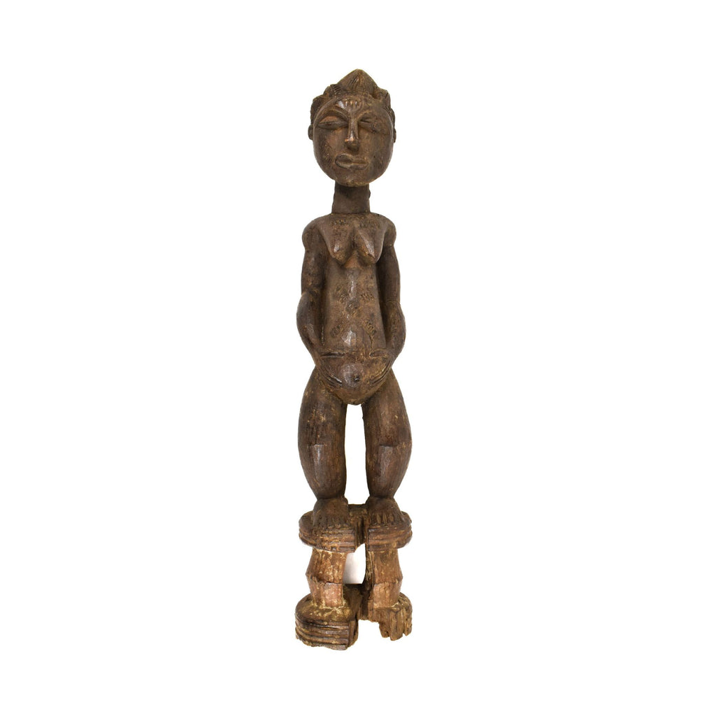 Baule Female Maternity Figure Côte d'Ivoire