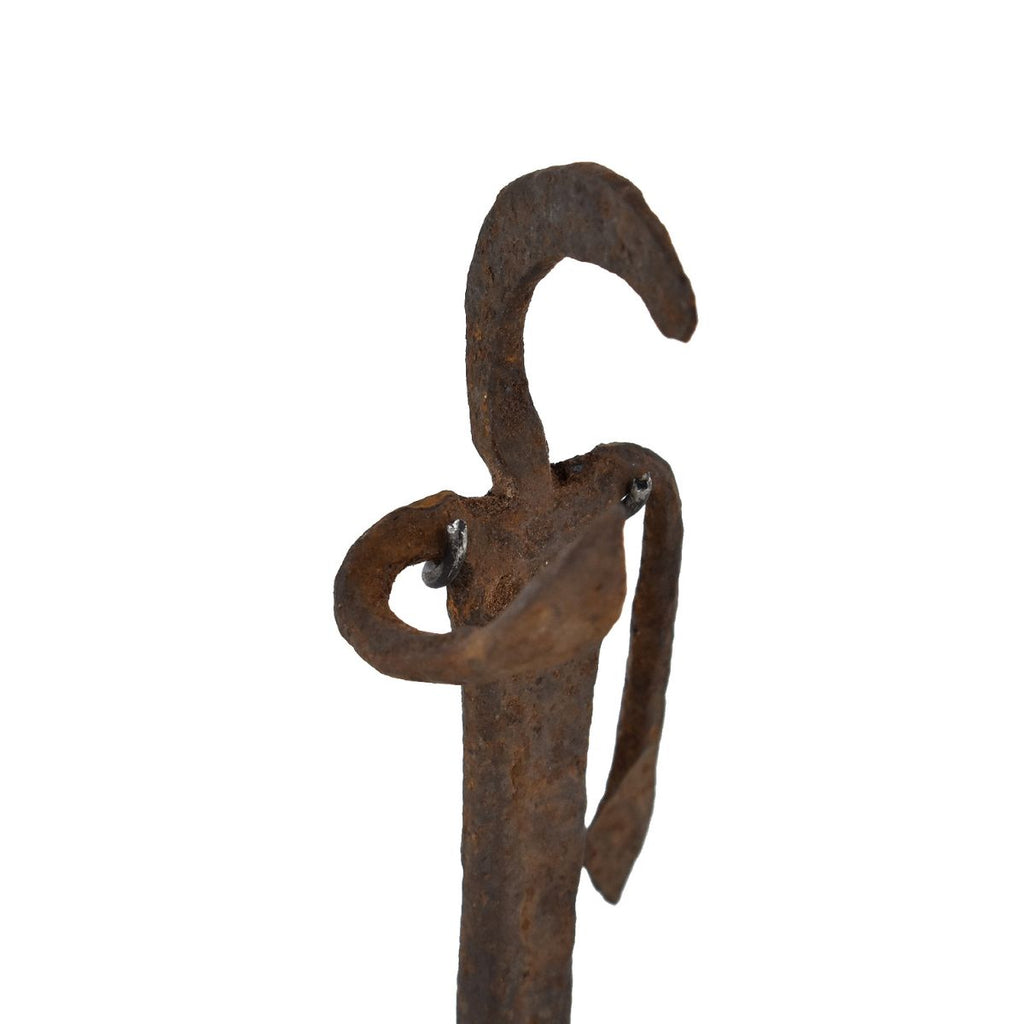 Gan Iron Figure on Custom Stand Burkina Faso