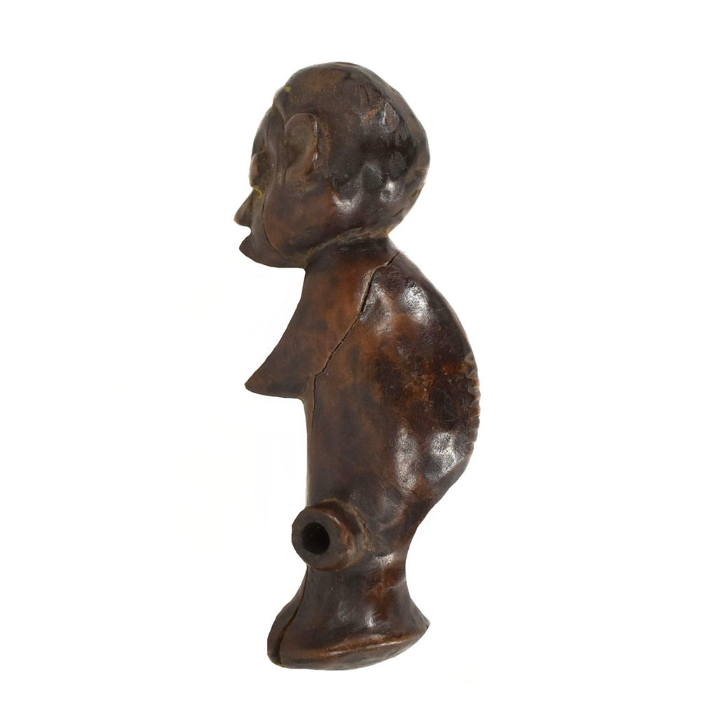 Chokwe Figural Whistle Flute Congo