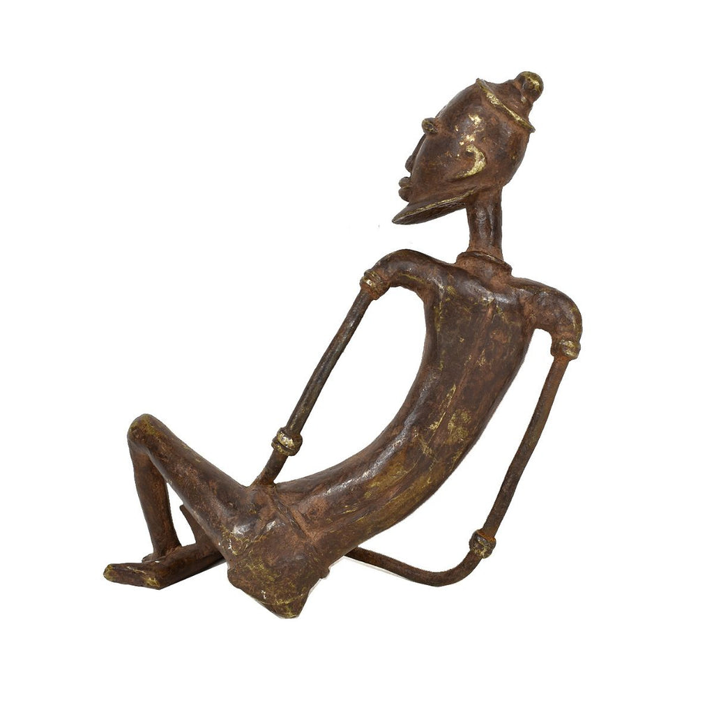 Dogon Metal Male Ancestor Figurine Mali