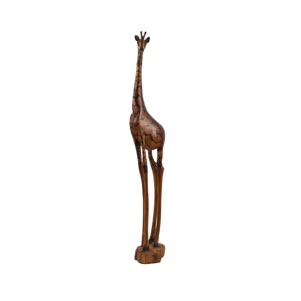 Giraffe Wood Sculpture Zimbabwe 23.5 Inch