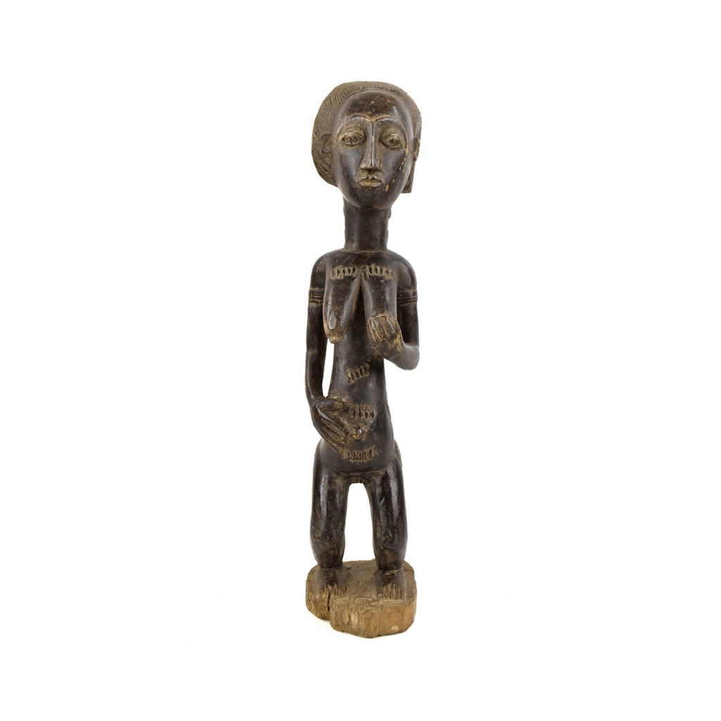 Baule Standing Maternity Figure Côte d'Ivoire