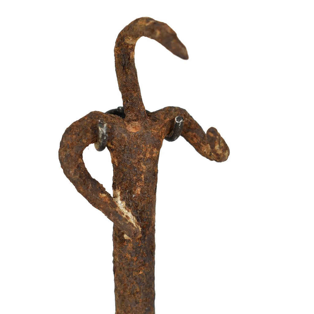 Gan Iron Figure on Custom Stand Burkina Faso