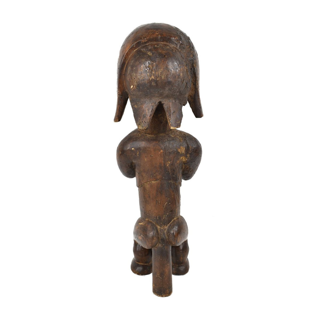 Fang Reliquary Post Guardian Figure Gabon