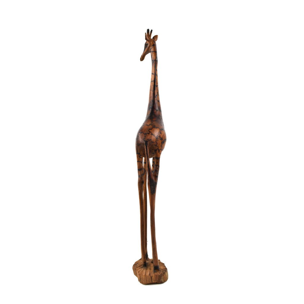 Giraffe Wood Sculpture Zimbabwe 23.5 Inch