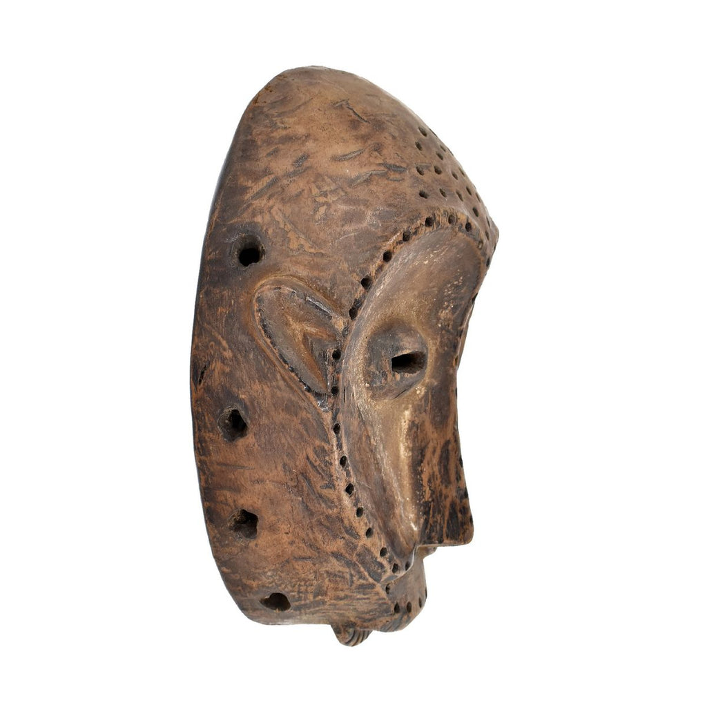 Lega Pitted Bwami Society Mask Congo